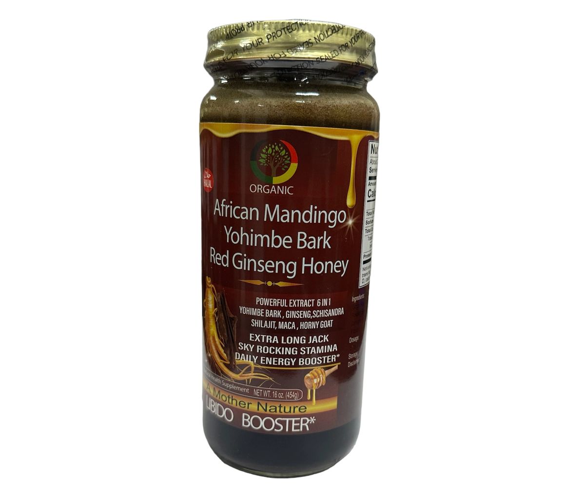 African Mandingo Yohimbe bark Red Ginseng Honey